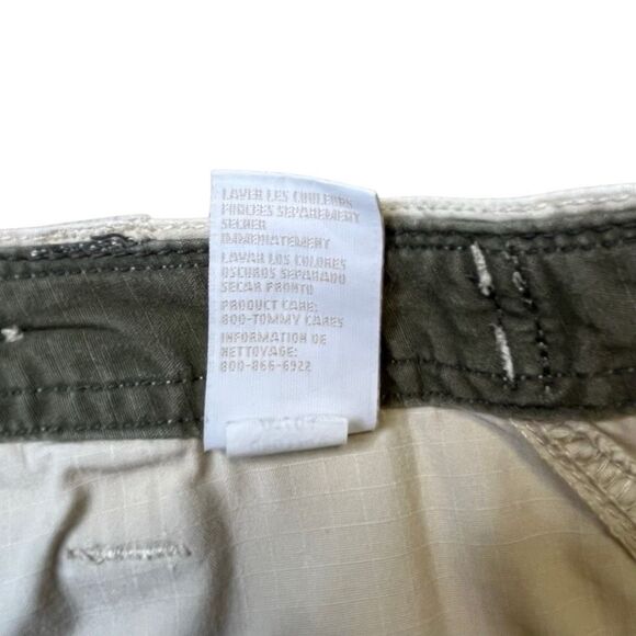 VINTAGE TOMMY HILFIGER Women’s Beige Cargo Mini Skirt Size 6 - Picture 6 of 7